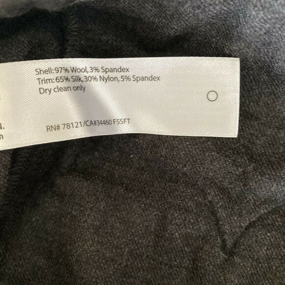 Eileen Fisher Pants Womens 6P Wool Blend Charcoal Black - Picture 5 of 10